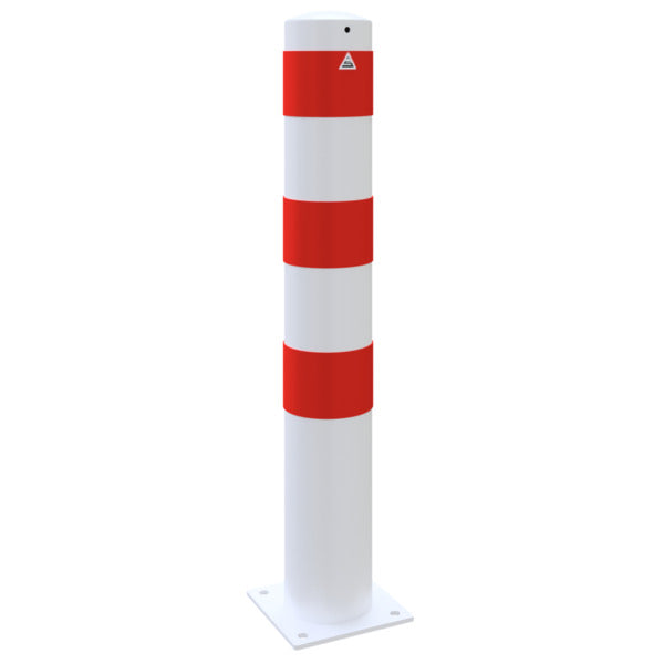 Absperrpoller Stahlrohr Ø 152 x 3,2 mm ortsfest für Dübelbefestigung