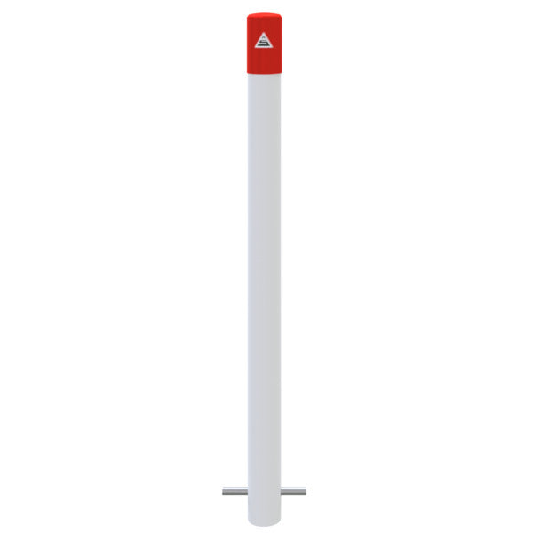 Feuerwehrleitpfosten Stahlrohr Ø 60 x 2,5 mm ortsfest zum Einbetonieren