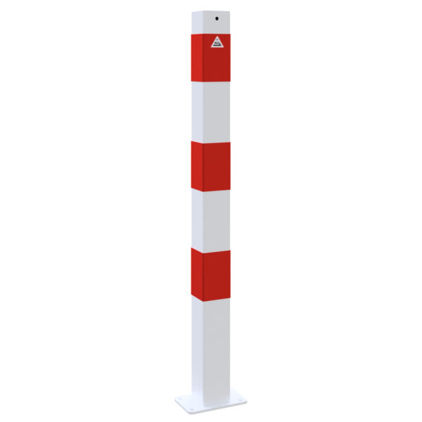 Absperrpfosten 70 x 70 mm ortsfest für Dübelbefestigung