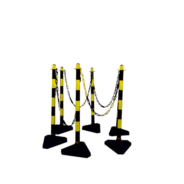 Kettenständer SET gelb/schwarz