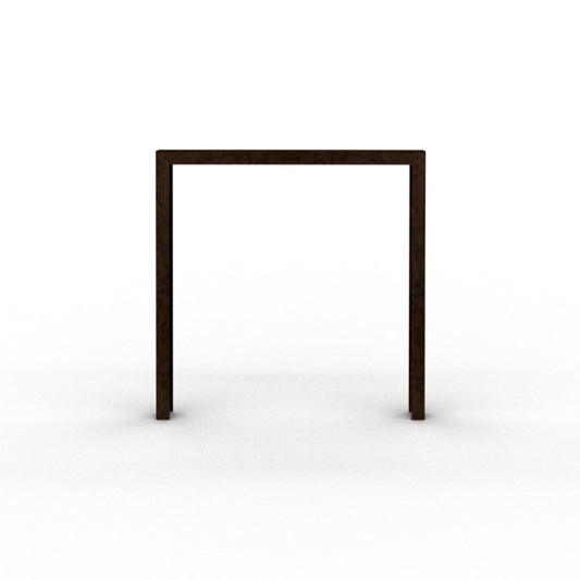 Anlehnbügel aus Cortenstahl 80 x 40 mm