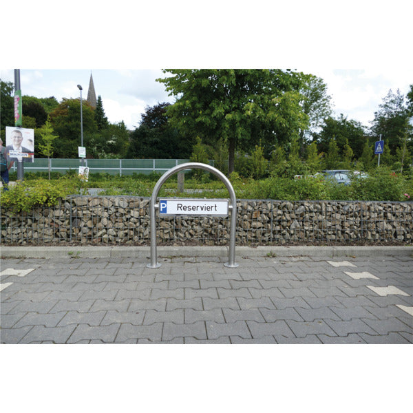 Rundbügel für Parkplatzbeschilderung