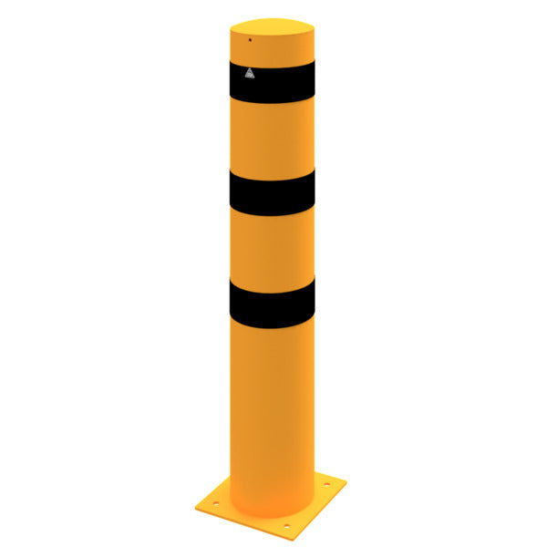 Absperrpoller Stahlrohr Ø 273 x 5 mm gelb / schwarz