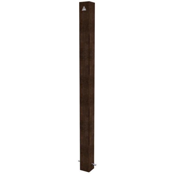 Stilpoller aus Cortenstahl 80 x 80 mm