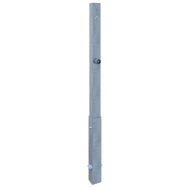 Absperrpfosten 70 x 70 mm herausnehmbar mit Dreikant oder Profilzylinder