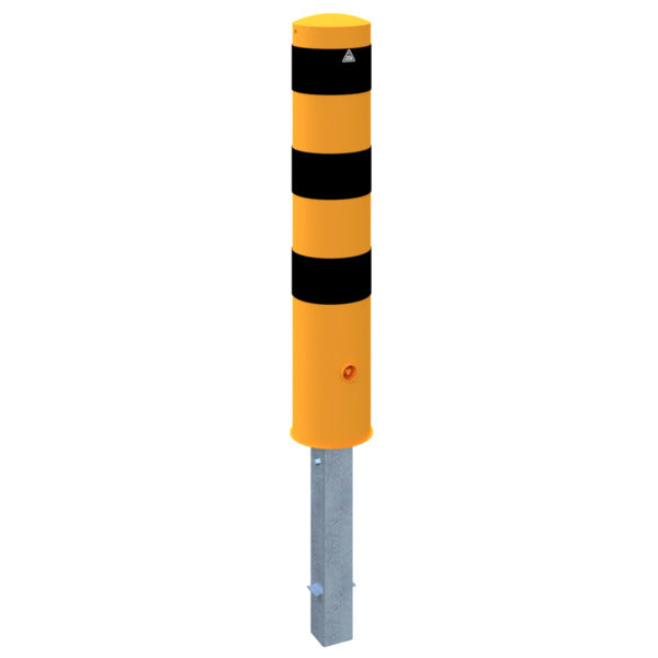 Absperrpoller Stahlrohr Ø 193 x 3,6 mm gelb / schwarz