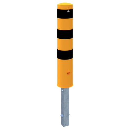 Absperrpoller Stahlrohr Ø 193 x 3,6 mm gelb / schwarz