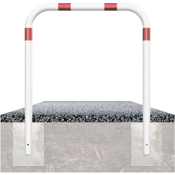 Rohrbügel aus Stahlrohr Ø 60 x 2,5 mm ohne Querholm zum Einbetonieren