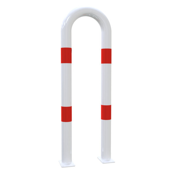 Universalbügel aus Stahlrohr Ø 76 x 2,6 mm für Dübelbefestigung