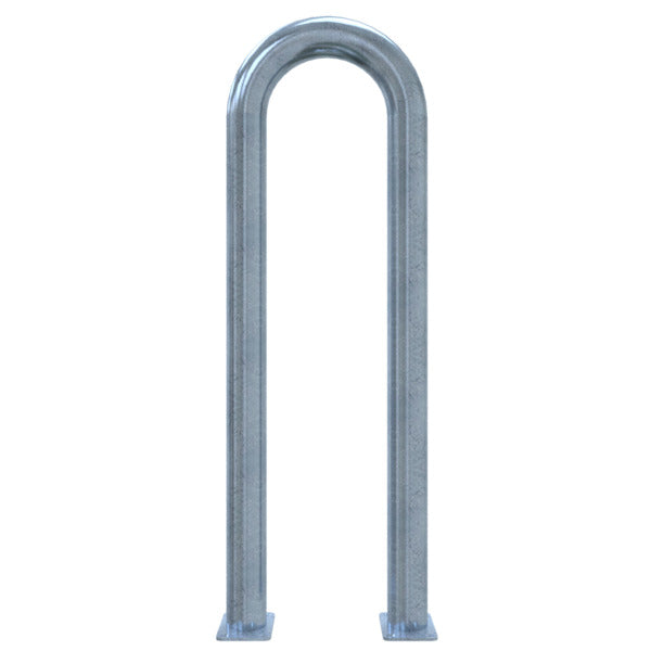 Universalbügel aus Stahlrohr Ø 76 x 2,6 mm für Dübelbefestigung