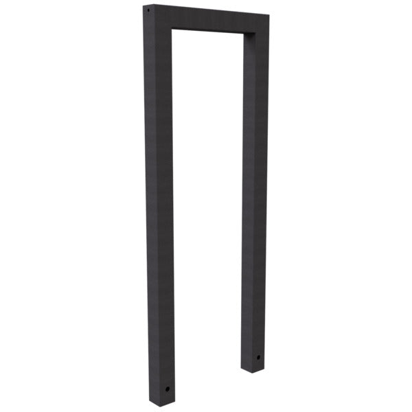 Anlehnbügel aus Stahlrohr Rechteckrohr 60 x 60 mm