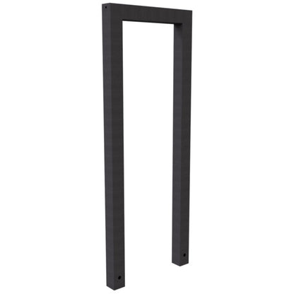 Anlehnbügel aus Stahlrohr Rechteckrohr 60 x 60 mm