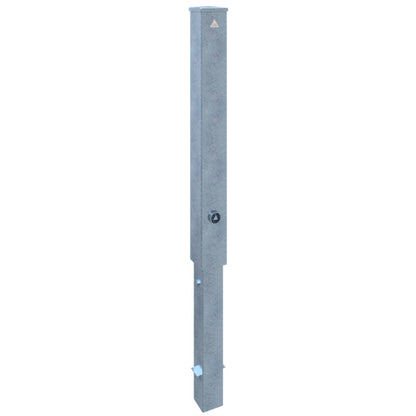 Absperrpfosten Stahlrohr 100 x 100 x 3 mm herausnehmbar mit Dreikantverschluss
