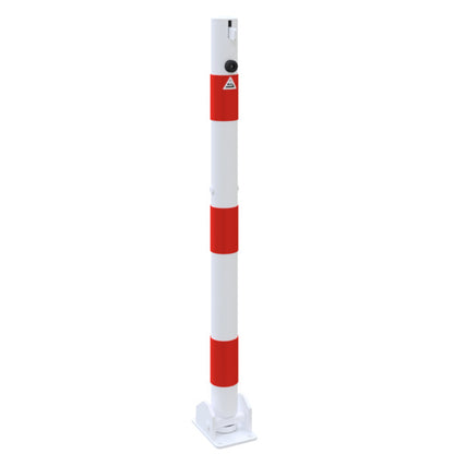 Absperrpfosten Stahlrohr Ø 60 x 2,5 mm umlegbar für Vorhangschloss