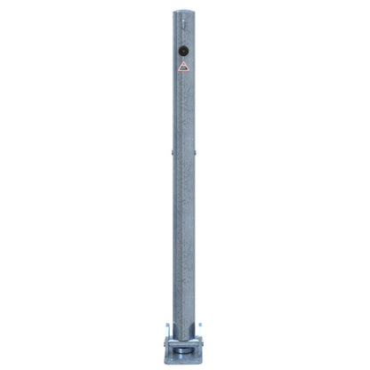 Absperrpfosten Stahlrohr Ø 60 x 2,5 mm umlegbar für Vorhangschloss