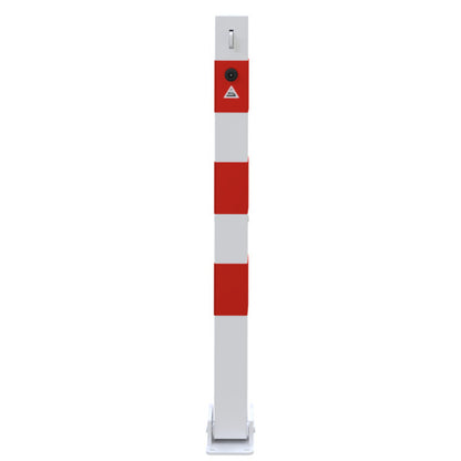 Absperrpfosten 70 x 70 mm umlegbar für Vorhangschloss
