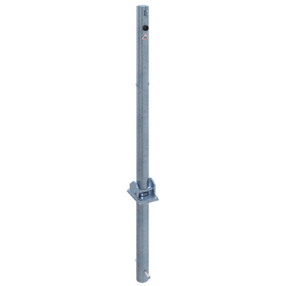 Absperrpfosten Stahlrohr Ø 60 x 2,5 mm umlegbar für Vorhangschloss
