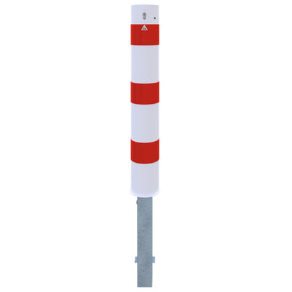 Absperrpoller Stahlrohr Ø 152 x 3,2 mm herausnehmbar mit Dreikantverschluss oder Profilzylinderschloss