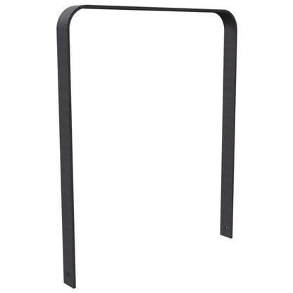 Anlehnbügel aus Flachstahl 80 x 12 mm in gebogener Ausführung