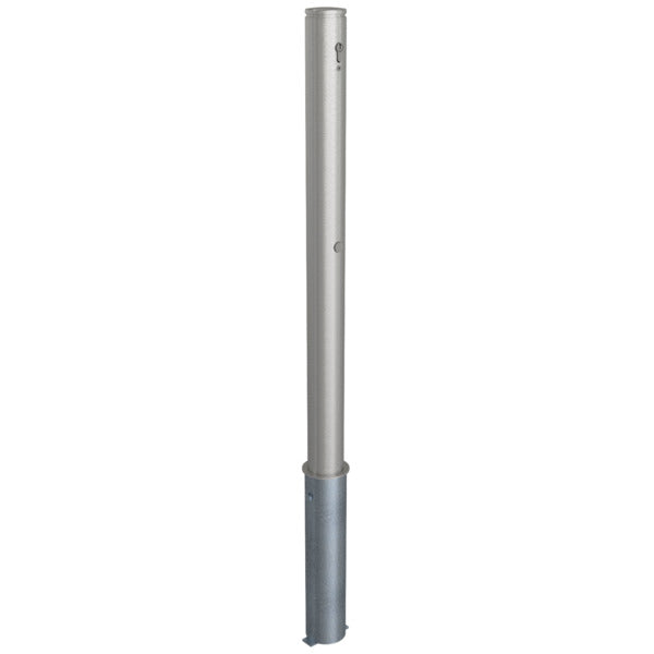 Edelstahlpfosten Ø 76 mm mit Ziernut