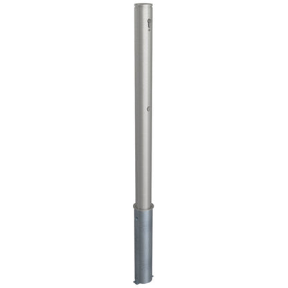 Edelstahlpfosten Ø 76 mm mit Ziernut