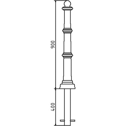 Alu-Stilpfosten Serie 495B