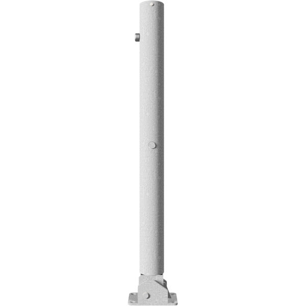 Absperrpfosten Stahlrohr Ø 76 x 2,6 mm umlegbar mit Profilzylinderschloss