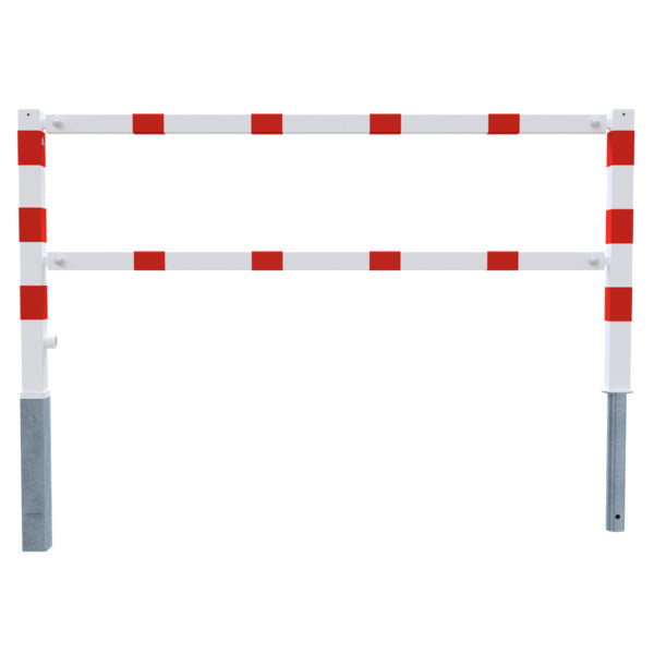 Wegesperren mit Dreikantverschluss schwenkbar mit Ober- und Knieholm