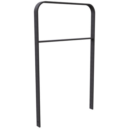 Anlehnbügel aus Flachstahl 50 x 12 mm in gebogener Ausführung