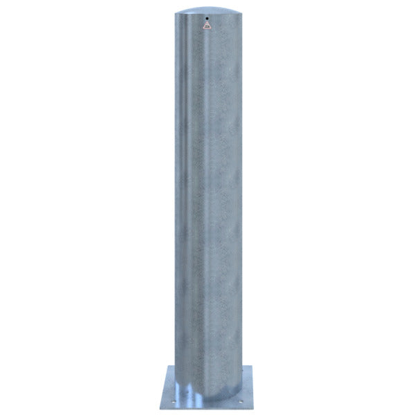 Absperrpoller Stahlrohr Ø 273 x 5 mm ortsfest für Dübelbefestigung