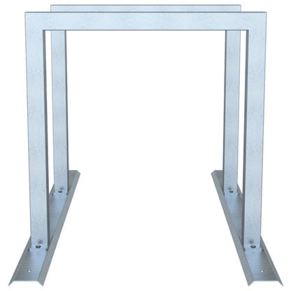 Fahrradanlehnbügel Reihenanlage Stahlrohr 60 x 60 mm