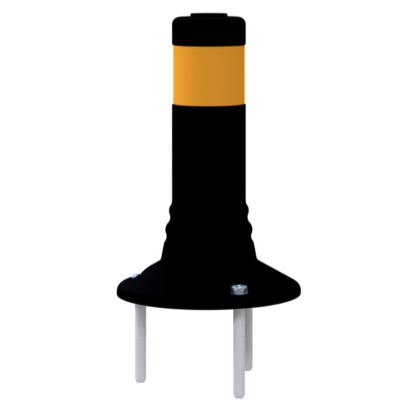 Flexipfosten schwarz / gelb Ø 80 mm