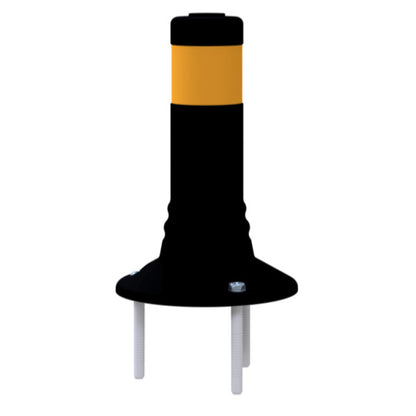 Flexipfosten schwarz / gelb Ø 80 mm