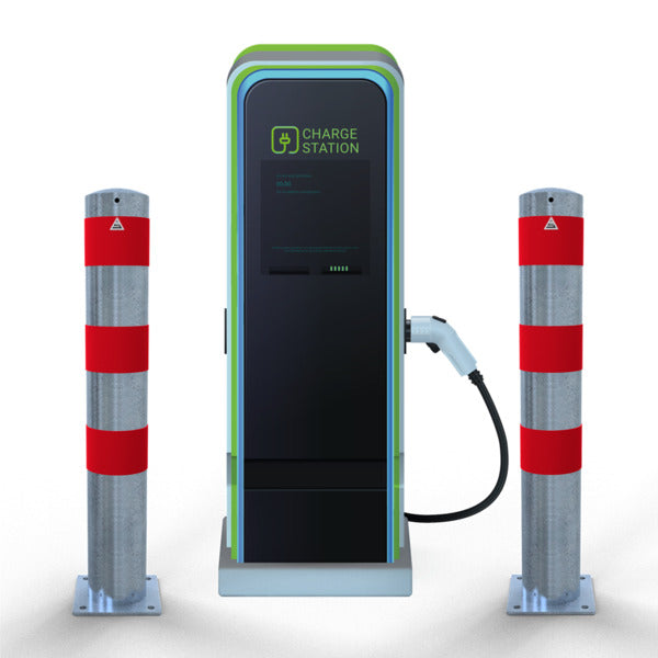 Rammschutzpoller als E-Ladesäulenschutz
