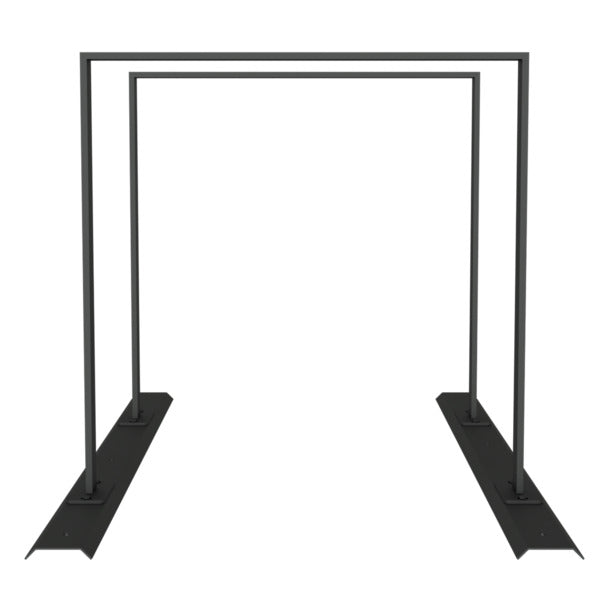 Fahrradanlehnbügel Reihenanlage Stahlrohr 50 x 12 mm
