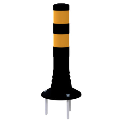 Flexipfosten schwarz / gelb Ø 80 mm