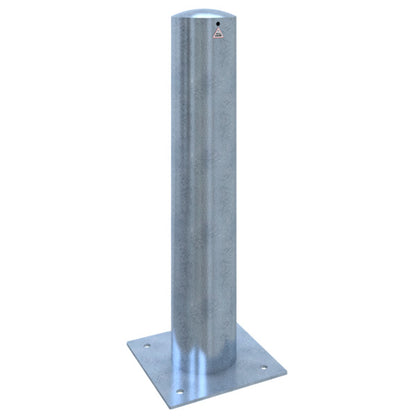 Absperrpoller Stahlrohr Ø 193 x 3,6 mm ortsfest für Dübelbefestigung