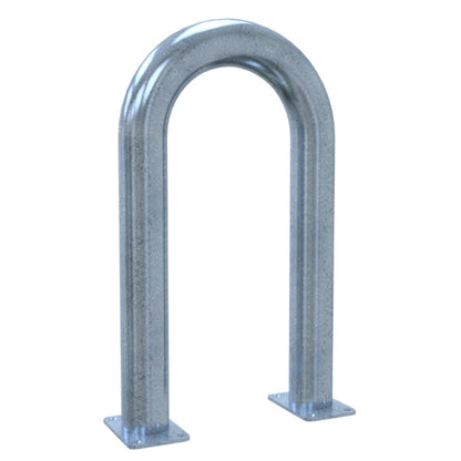 Universalbügel aus Stahlrohr Ø 76 x 2,6 mm für Dübelbefestigung
