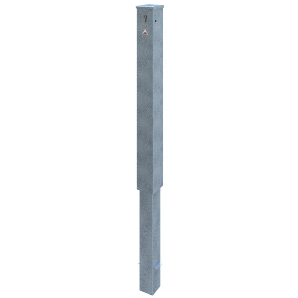 Absperrpfosten Stahlrohr 100 x 100 x 3 mm herausnehmbar mit Profilzylinderschloss