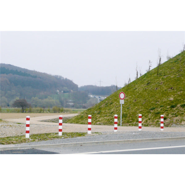 Absperrpfosten Stahlrohr 100 x 100 x 3 mm ortsfest zum Einbetonieren