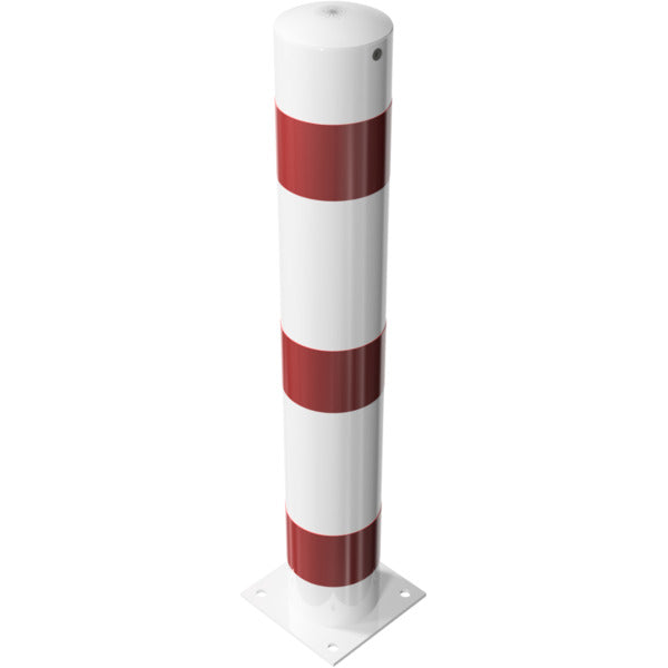Absperrpoller Stahlrohr Ø 152 x 3,2 mm ortsfest für Dübelbefestigung