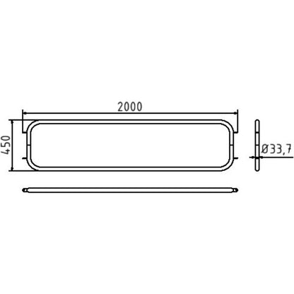 Absperrbarrieren in Verbindung mit Pfostentyp 478B Standpfosten & Rahmen-Element