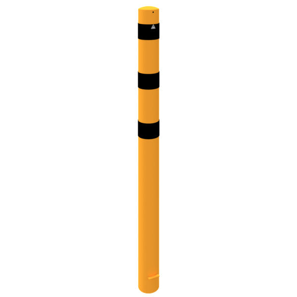 Absperrpoller Stahlrohr Ø 152 x 3,2 mm gelb / schwarz
