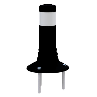 Flexipfosten schwarz / weiß Ø 80 mm