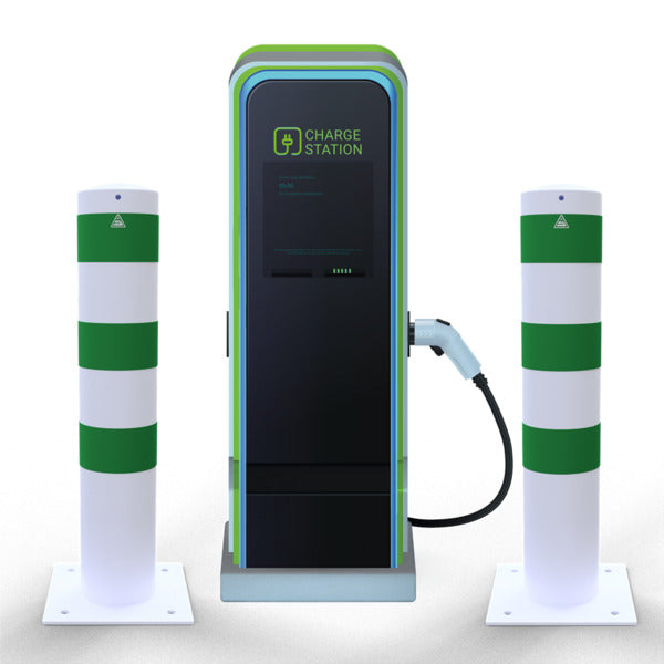 Rammschutzpoller als E-Ladesäulenschutz