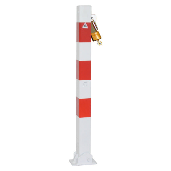 Absperrpfosten 70 x 70 mm umlegbar für Vorhangschloss