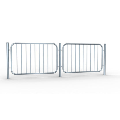 Schutzzaungitter Zaunfeld-Element und Standpfosten
