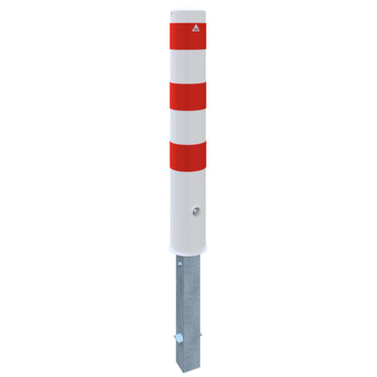Absperrpoller Stahlrohr Ø 152 x 3,2 mm herausnehmbar mit Dreikantverschluss oder Profilzylinderschloss