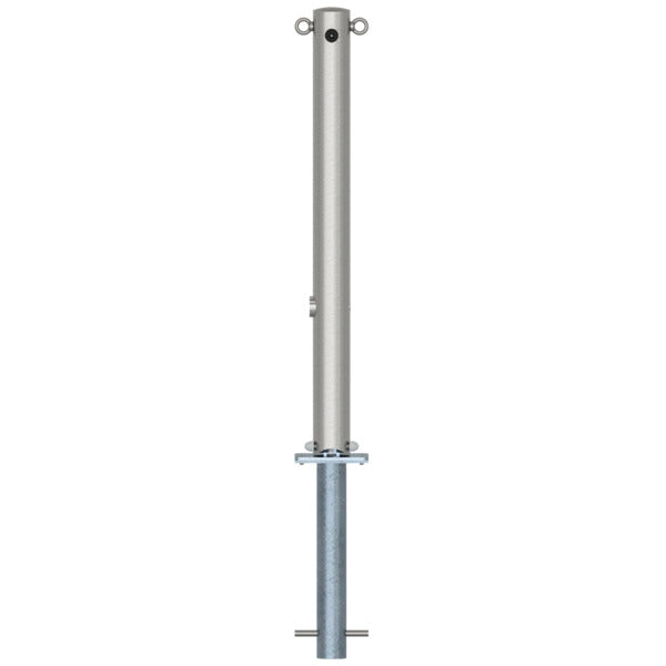 Edelstahlpfosten Ø 76 mm ohne Ziernut