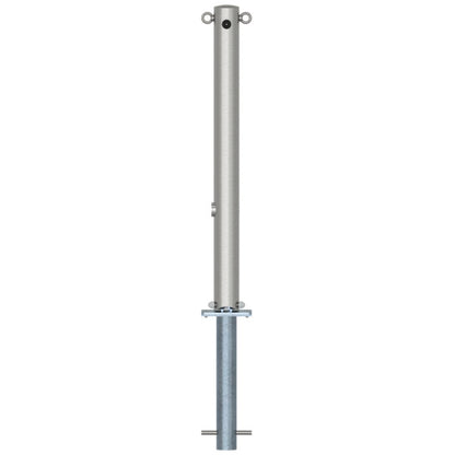 Edelstahlpfosten Ø 76 mm ohne Ziernut